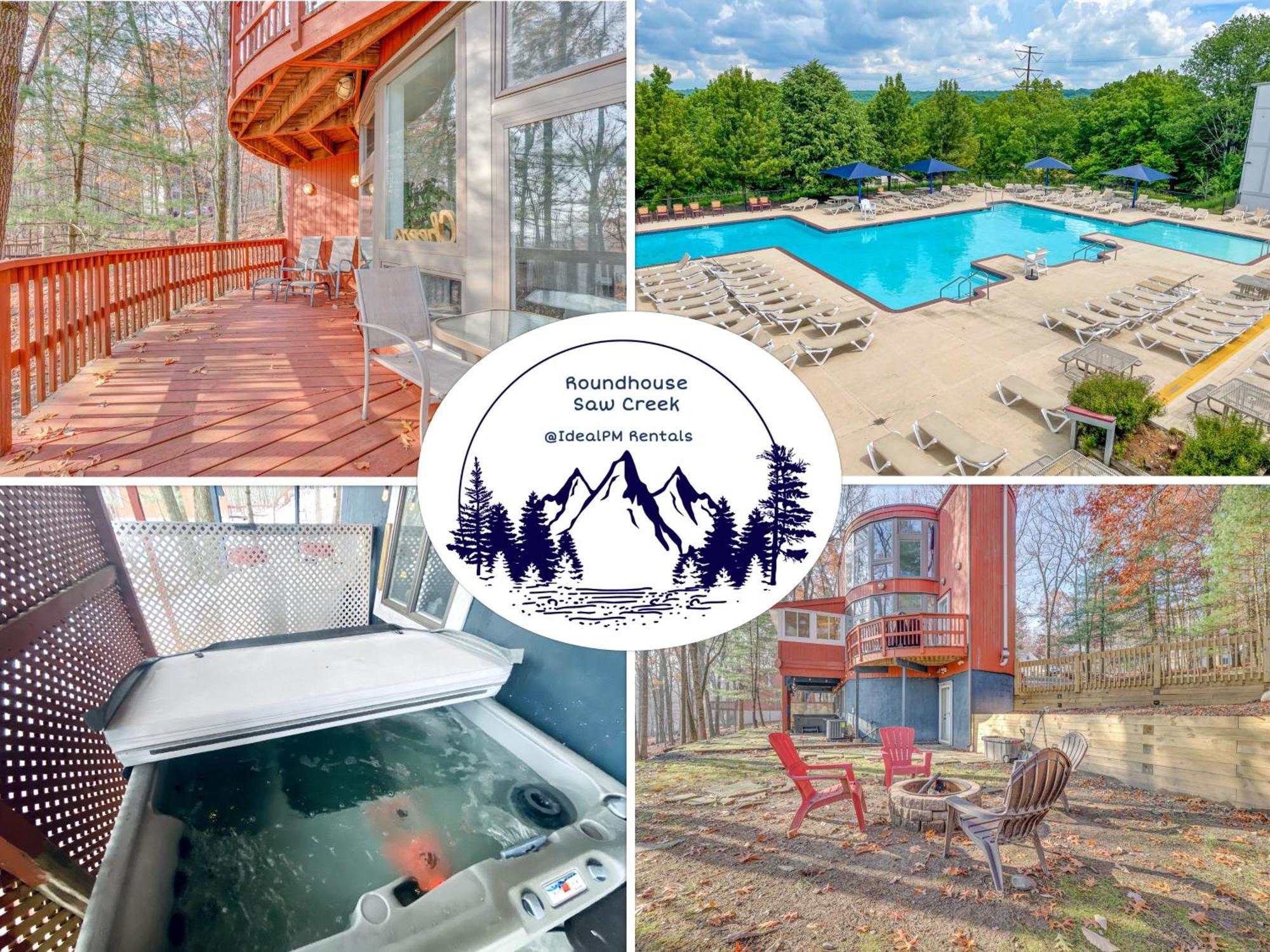 Unique Roundhouse: Hot Tub-Game Room-Firepit&More! Bushkill Buitenkant foto